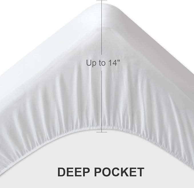 2 Pack Full Size Mattress Protector Pad Waterproof Quilted, Breathable & - Image 4