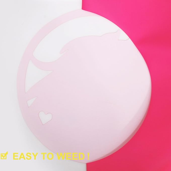 FUNKAKA Fluorescent Pink HTV Heat Transfer Vinyl Rolls - Image 4