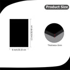 2 Pack 8'' x 12'' Opaque Black Acrylic Sheet, 3mm Thick Acrylic Plexiglass - Image 2