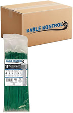 Kable Kontrol Green Zip Ties 11 Inch 8, 50 Lbs Tensile Strength, Bulk Pack by KABLEKONTROL%C2%AE