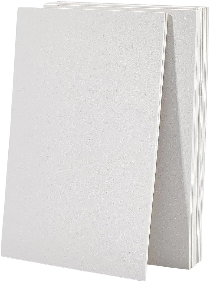 20Pcs 6x9 Inch 2MM Thick White Foam Paper Sheets Rectangle 3D High Density by CABODYALS