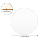 5Pcs Acrylic Plexiglass Sheets Disc, 8 inch Dia Transparent Plexiglass Acrylic - Image 3
