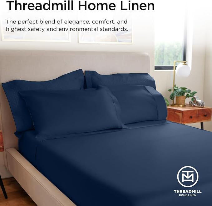 Threadmill Luxury 800 Thread Count Twin 100% Cotton Sheets - Image 8
