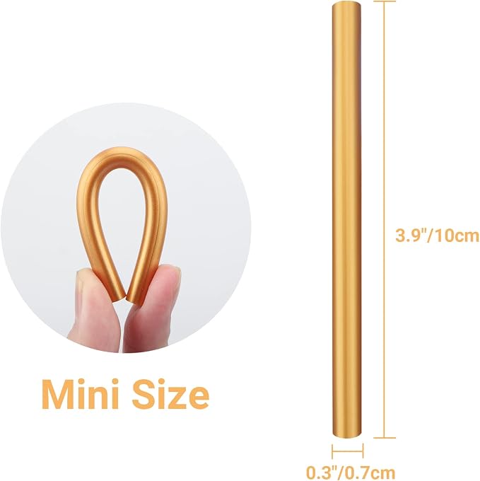 ENPOINT 120pcs Metallic Gold Hot Glue Sticks Mini - Image 2