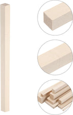 MECCANIXITY 6pcs Wood Sticks, 5/7"x 5/7" x 12" Rectangle Wooden Cube Wood - Image 3