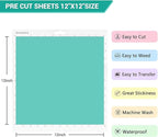 HTVRONT Heat Transfer Vinyl Bundle: 24 Pack 12"x12" Iron on Vinyl | Iron on - Image 3