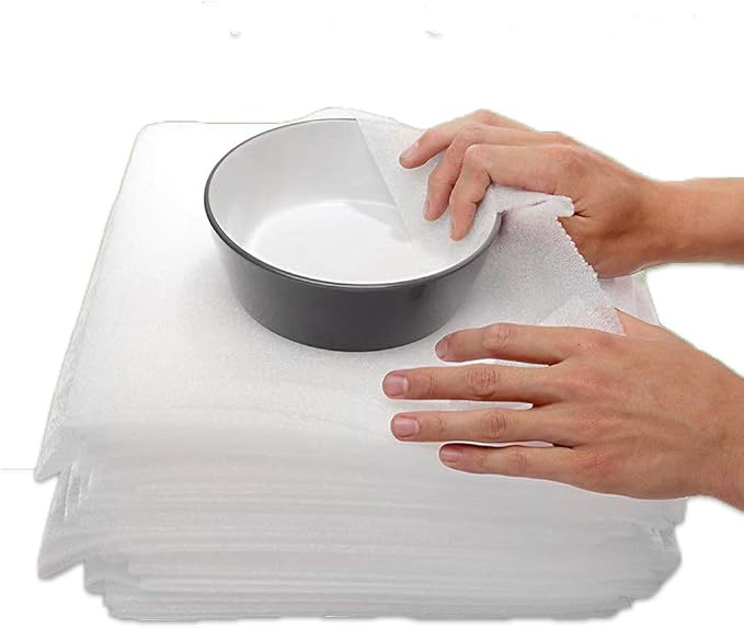 Mighty Gadget 100-Pack Foam Packing Sheets, Pre-Cut Non-Abrasive Cushioning - Image 5