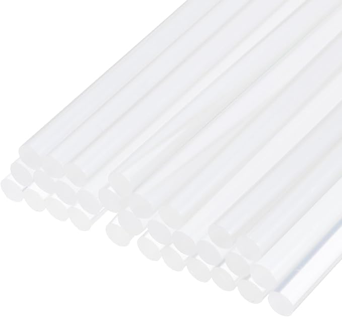 uxcell 30pcs Full Size Hot Glue Gun Sticks 7.5-inch x 0.27-inch High Sticky by uxcell