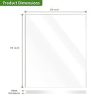 Lesnlok 24 x 48 Frosted Acrylic Sheet 1/4 inch Thick 6mm 1 Piece Bouble Sided - Image 2