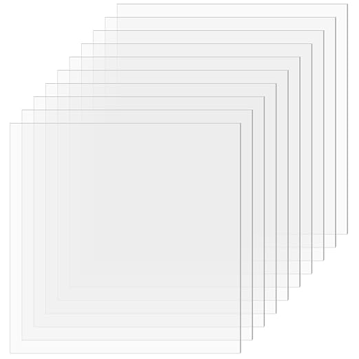 TKOnline 10 PCS Plexiglass Sheets, Invitations, Poster Frames Plastic Board by TKOnline