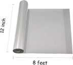guangyintong Reflective Light Grey Heat Transfer Vinyl HTV Rolls, Light Grey - Image 3
