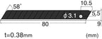 NT Cutter 9mm Snap-Off Ultra-Sharp Utility Knife Blade, 10-Blade/Pack, 1 Pack - Image 3