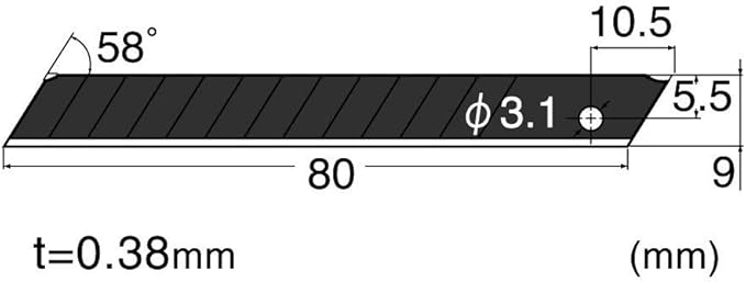 NT Cutter 9mm Snap-Off Ultra-Sharp Utility Knife Blade, 10-Blade/Pack, 1 Pack - Image 3
