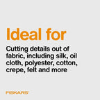 Fiskars Micro-Tip Spring Assisted Scissors, Precision Cutting Stainless Steel - Image 8