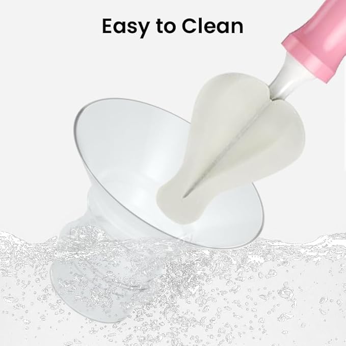 Flange Sizing Kit(10PCS) 13/15/17/19/21mm & Nipple Ruler & Cleaning Brush, Silicone Flange Insert for 24mm Flanges/Shield (Momcozy/Spectra/Bellababy), Breastfeeding Essentials for Moms