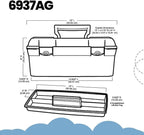 ArtBin 6937AG Essentials Lift-Out Tray Box, Portable Art & Craft Organizer - Image 6