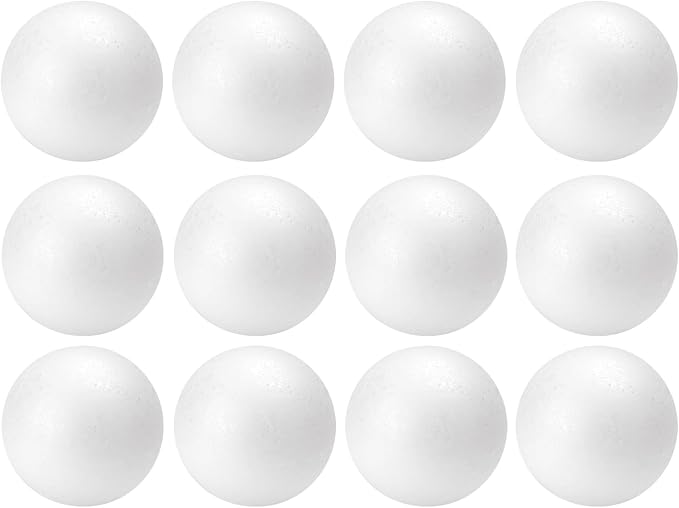 Crafjie 4 Inch Foam Balls, Polystyrene Foam Balls by Crafjie