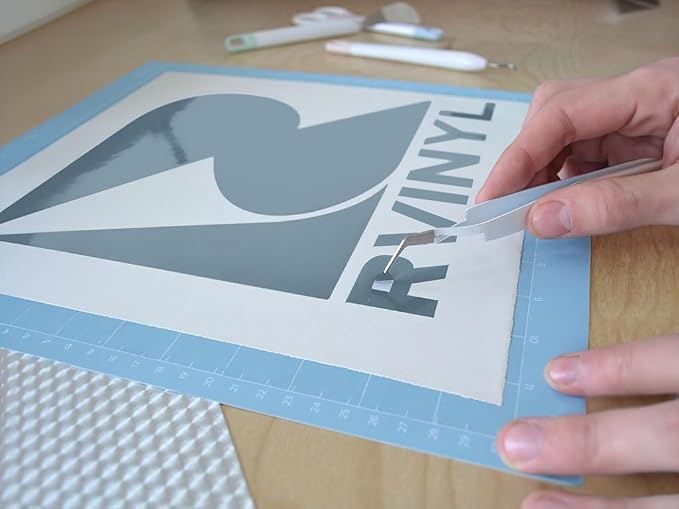 ORACAL 951 Dove Blue Gloss Permanent Adhesive Vinyl Roll - Image 4