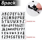 Outus 576 Pcs 8 Sheets Letters Stickers Vinyl Alphabet Number Decals Back to - Image 2