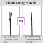 LUSTEMBER Stretchy String for Bracelets, 2 Rolls 1 mm Sturdy Elastic String - Image 3