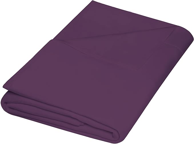 ZPECC King Flat Sheet Only 1 Pack, Durable Dark Purple Top Bed Sheets by ZPECC-ABrandThatHasBeenFocusedOnBabyProductsFor18Years