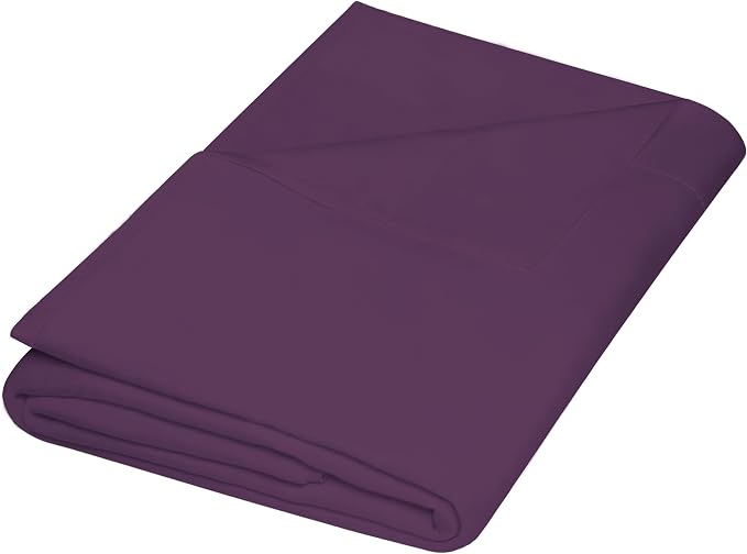 ZPECC Full Flat Sheet Only 1 Pack, Durable Dark Purple Top Bed Sheets by ZPECC-ABrandThatHasBeenFocusedOnBabyProductsFor18Years