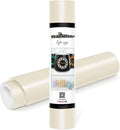 TECKWRAP Permanent Adhesive Vinyl 12" x 10ft, Matte Ivory White by TECKWRAP
