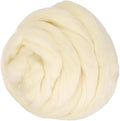 PATIKIL Wool Roving Yarn, 250G/8.8OZ Felting Wool Pure Roving Yarn, Milk White by PATIKIL