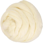 PATIKIL Wool Roving Yarn, 250G/8.8OZ Felting Wool Pure Roving Yarn, Milk White by PATIKIL