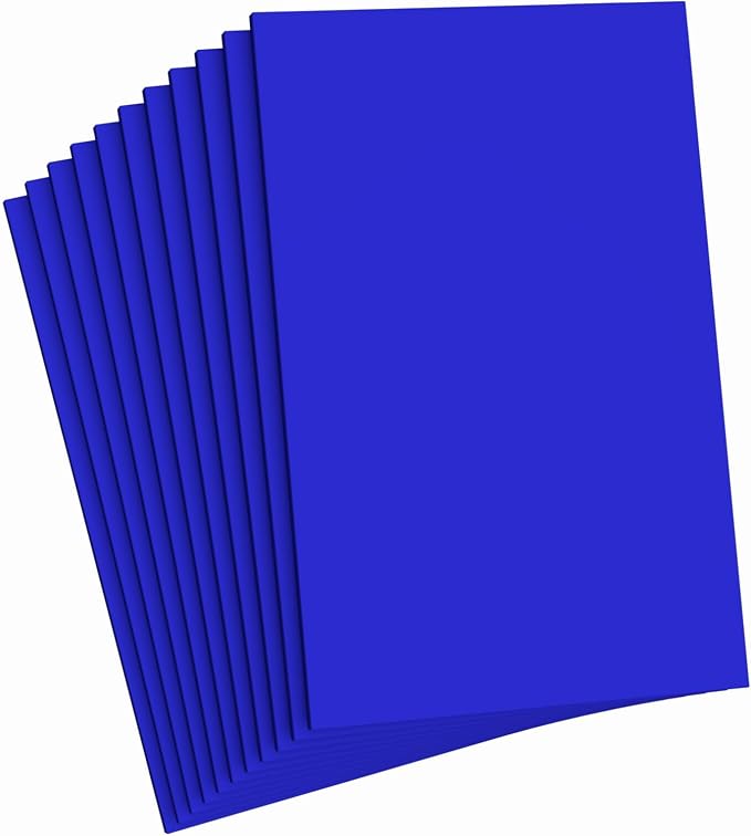 Do²ping Dark Blue Foam Sheets Crafts, 8.5x5.5 Inch Eva Color Craft Foam Paper by Do%C2%B2ping