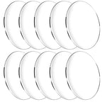 10 Pieces Clear Circle Acrylic Sheet, 1/8" Thickness, 3.5 Inch Plexiglass by HYNNIO