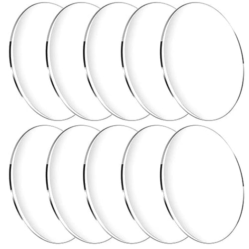 10 Pieces Clear Circle Acrylic Sheet, 1/8" Thickness, 3.5 Inch Plexiglass by HYNNIO