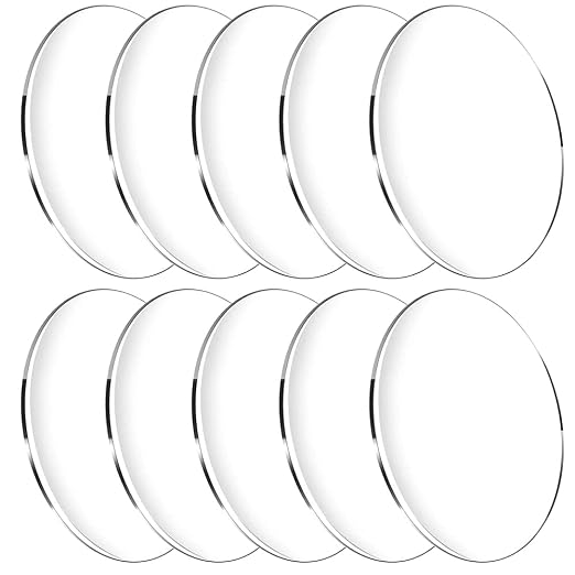 10 Pieces Clear Circle Acrylic Sheet, 1/8" Thickness, 5 Inch Plexiglass Circle by HYNNIO