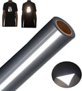 FUNKAKA Heat Transfer Vinyl Reflective Dark Gray HTV Roll, Reflective HTV Vinyl by FUNKAKA