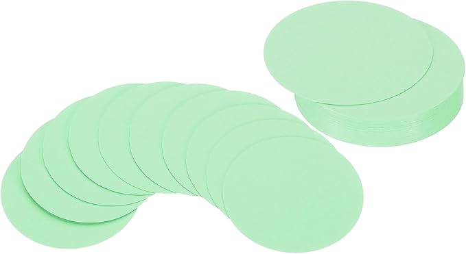 PATIKIL 2inch Circle Card Stock, Light Green by PATIKIL