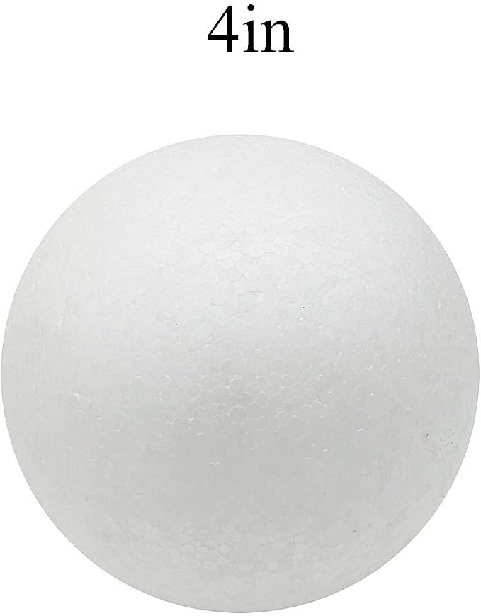 Crafjie 4 Inch Foam Balls, Polystyrene Foam Balls - Image 3