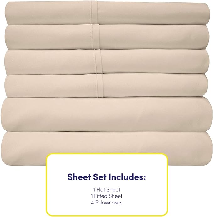 Sweet Home Collection 6 Piece 1500 Supreme Collection Brushed Microfiber Deep - Image 4