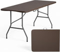 FDW 6 FT Folding Table, Portable Plastic Table by FDW