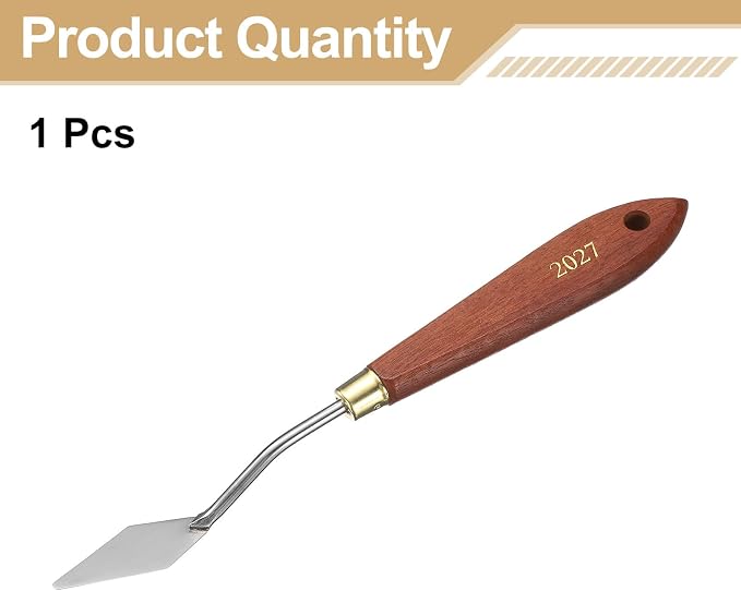 HARFINGTON Palette Knife Painting Tool 1.77" x 0.67" Stainless Steel Teardrop - Image 3