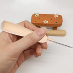 STOBOK 60 Pcs Punch Needle Handles Wooden Felting Needle Handles Replacement - Image 5