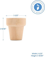 Woodpeckers Small Wooden Flower Pot 1-9/16-inch x 1-1/2-inch - Image 3
