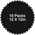 HTVRONT Black HTV Heat Transfer Vinyl Bundle: 10 Pack 12"x12" Iron on Vinyl | by HTVRONT