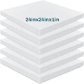 Frienda 6 Pack 1" X 24" X 24" Upholstery High Density Foam Cushion White by Frienda
