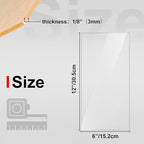 KINLINK 6x12 Plexiglass Sheets 1/8 inch Thick, 3mm Clear Cast Acrylic Sheet - Image 2