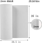 AMZQNART EVA Foam 2mm, Cosplay Foam 16x29.5 inch White, High Density 90 kg/m³ - Image 2