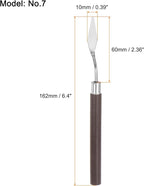 HARFINGTON 2pcs No.7 Palette Knives 10mm Width Stainless Steel Small Pointy - Image 2