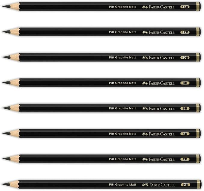 Faber-Castell Art & Graphic Pitt Graphite Matt Pencil, Matt Graphite, by Faber-Castell