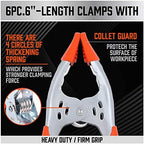 HORUSDY 12-Pack 6 Inch Spring Clamps, Heavy Duty Metal Clamp Set - Image 4