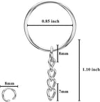 HAUTOCO 100pcs Keychain Rings - Image 8