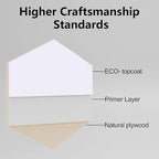 4 Pack Double-Sided Pre-Painted Colored Plywood Sheets, 11.7"x8.27"x1/8" - Image 3